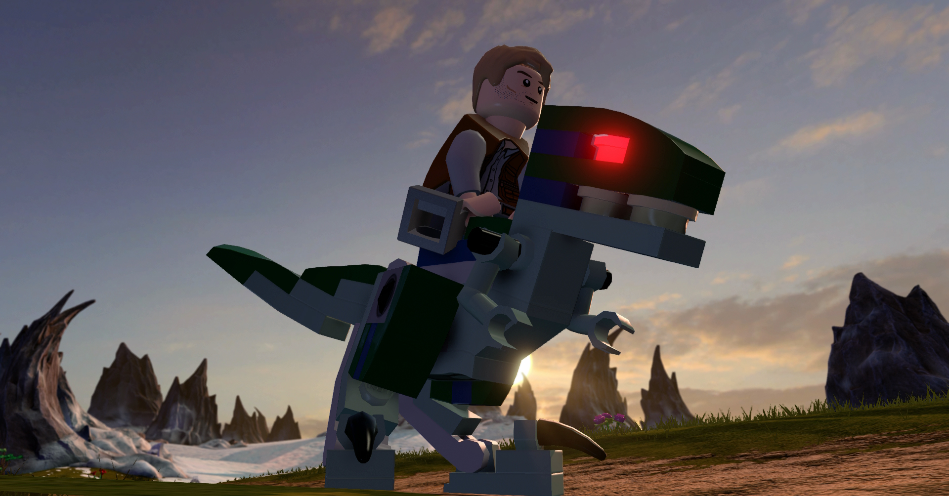 Jurassic World Raptor Riding in LEGO Dimensions