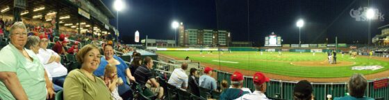 At the Fisher Cats Game