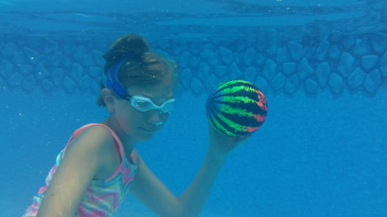 Underwater Throw of the Watermelon Ball Jr