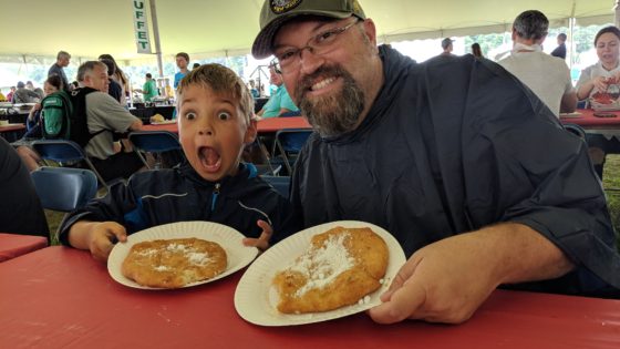 Andrew and I with Fried Dough
