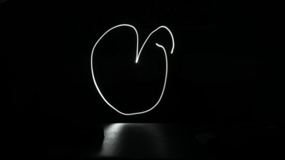 Eva Light Painted Heart