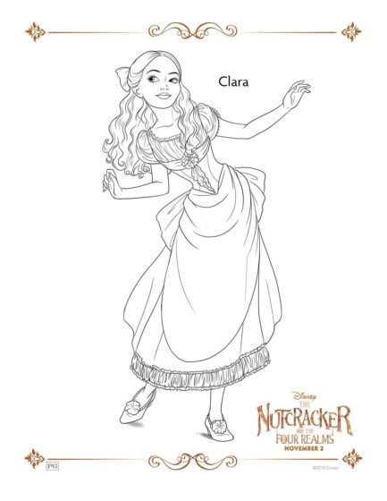 The Nutcracker Clara Coloring Pages