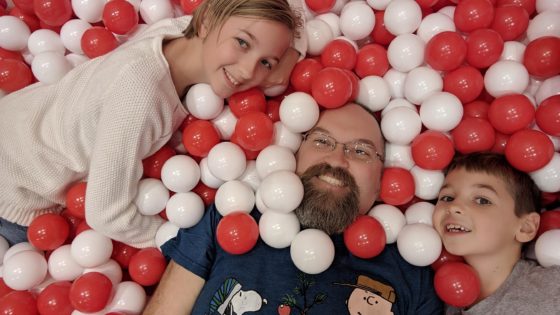 With Eva in the Ball Pit