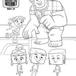 Ralph Breaks The Internet Coloring Page Ralph and Vanellope