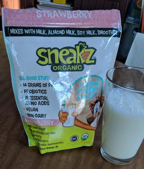 Sneakz organic with milk