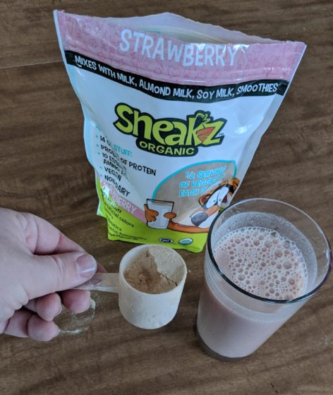Sneakz Organic Strawberry MilkShake