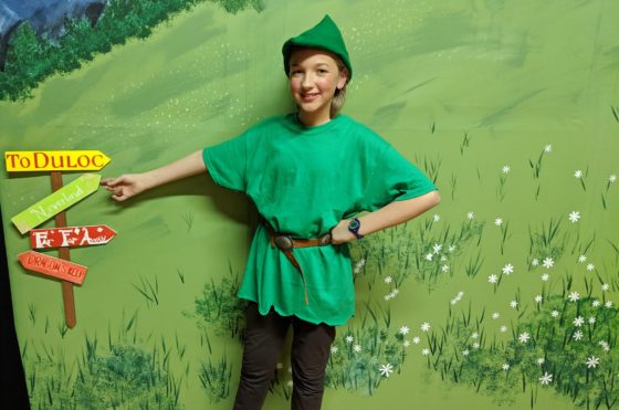 Eva as Peter Pan in Shrek The Musical Jr