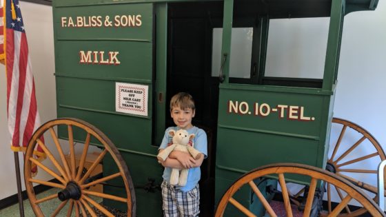 Andrew and Lambie at Milk Cart