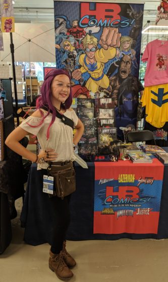 At the HB Comics booth