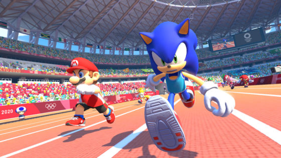 Mario and Sonic 100m Dash