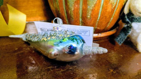 Narwhal ornament 