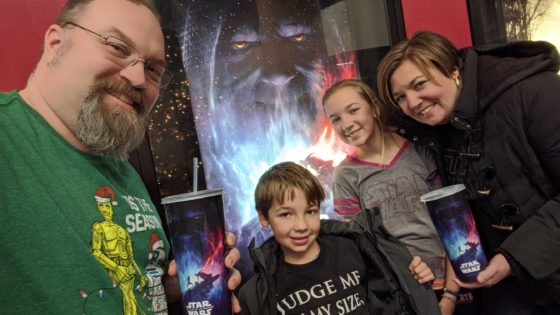 Family time Seeing Rise of Skywalker