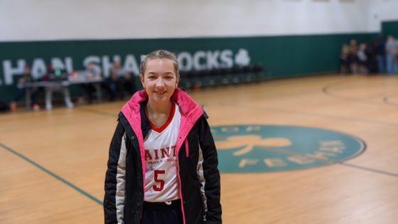 Eva at Basketball