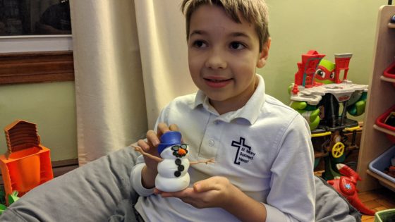 Andrew and his Snowman