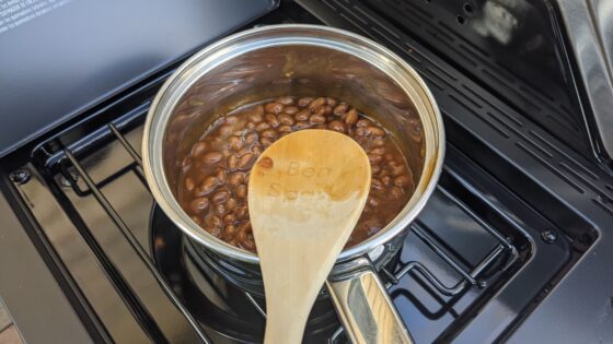 Baked Beans on the side burner