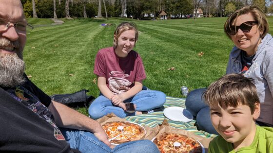 Pizza Lunch at the Park