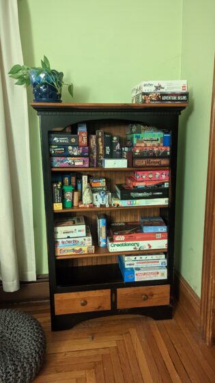 Games Cabinet Cleaned