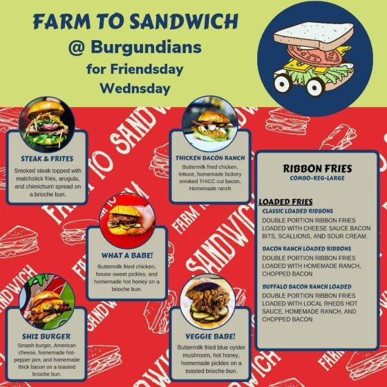 farm to sandwich options
